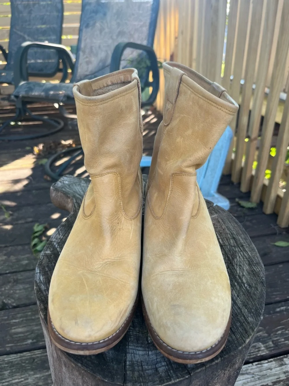 MTNG Original | Morgana Valle Moka Leather Ankle Boots in Tan Size 38/7-7.5